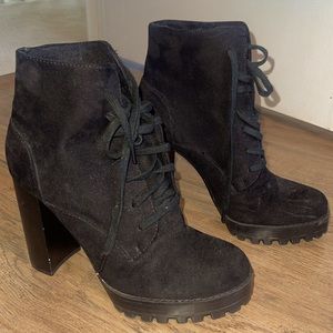PLATFORM SUEDE BOOTS